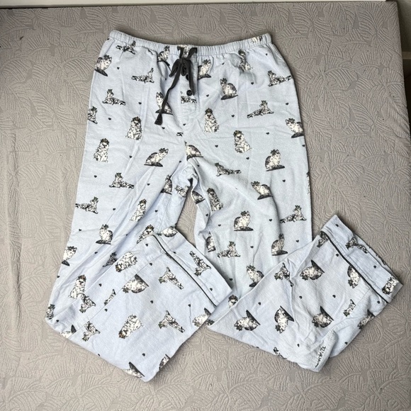 Set-‎ PJ Salvage Cat Lovers Novelty Print 100% Cotton Pajama Size Small Blue - Picture 5 of 10